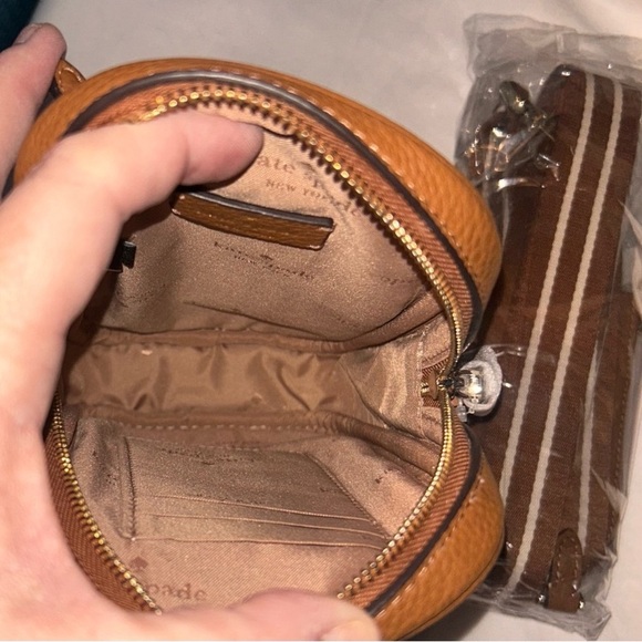 NWT Kate Spade Rosie North South Leather Warm Gingerbread Crossbody Bag - Picture 5 of 12